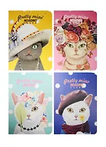 Тетрадь в линейку Languo, Pretty Cat, B5, 40 листов, в ассортименте