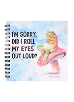 Скетчбук 192*192 60л "Лягушка на мухоморе" 120г/м2, тв.обложка, евроспираль