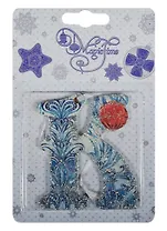 Новогоднее подвесное украшение буква К (8х7)