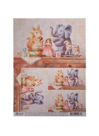 Декупажная карта Девочкины игрушки (S-087) (упаковка)