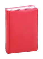Ежедневник недат. А6 136л Base красный, кожзам, тв.переплет, тонир.блок