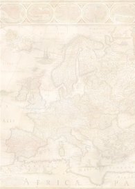 Бумага с нанесенным дизайном «Старинная карта», 20 листов А4, 90г/м3, тонированная обратная сторона, DECAdry