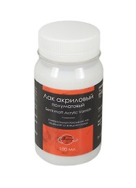 Лак акриловый 100мл полуматовый, Таир
