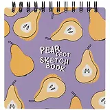 Скетчбук 170*170 40л "Fruits" 190г/м2, тв. обложка, спираль