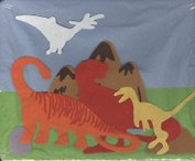 Панно из войлока динозаврики (535301) упаковка)