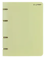 Тетрадь 80 листов, клетка, "Foliage" на кольцах