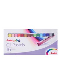 Пастель масляная 16цв к/к, Pentel