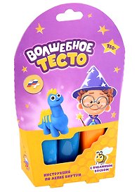 Тесто для лепки "Волшебное тесто". Динозавр синий