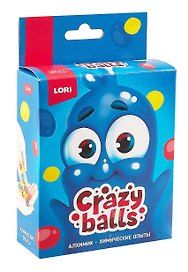 Набор для экспериментов «Crazy Balls Жёлтый синий и красный шарики» химические опыты, Lori