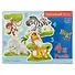 Пазл Castorland 3+4+6+9эл 4 в 1 Африканские животные - 0