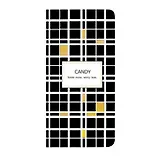 Тетрадь дизайнерская ART-BLANC 8,5*16см клетка "Candy" тверд.обл.