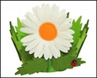 Корзина войлочная Ромашка (000095)