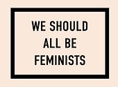 Кардхолдер. We should all be feminists (в форме книжки, 215х65 мм) - 0