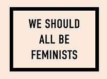 Кардхолдер. We should all be feminists (в форме книжки, 215х65 мм)