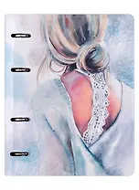 Тетрадь на кольцах в клетку Listoff, "Art line. 9", 120 листов