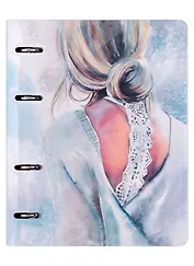 Тетрадь на кольцах в клетку Listoff, "Art line. 9", 120 листов