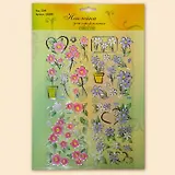 Наклейки для оформления (цветы) (QIU0090)