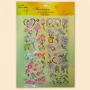 Наклейки для оформления (цветы) (QIU0090)