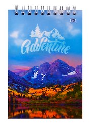 Блокнот А6 80л кл. "Adventure" карт.обл., гребень, ассорти
