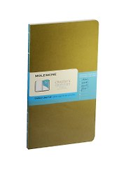 Книга для записей А5 64л в точку "Chapter" Slim зеленая, Moleskine