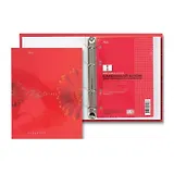 Тетрадь 80л кл. "Red Style" на кольцах, +2 смен.блока, Hatber