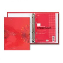 Тетрадь 80л кл. "Red Style" на кольцах, +2 смен.блока, Hatber