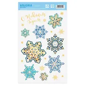 Наклейки для окон "Cнежинки"