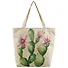 Сумка-шоппер на молнии Кактус акварель (43х40) (текстиль) - 0