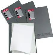 Папка 20ф А4 на спирали "MEGAPOLIS", ассорти ,Erich Krause