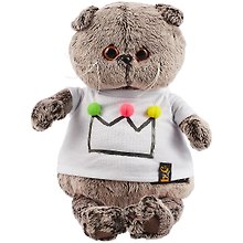 Мягкая игрушка Басик в футболке с короной (22 см) (Ks22-175)