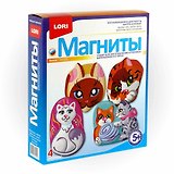 Набор для творчества LORI Фигурки на магнитах "Киски" М-026