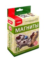 Набор для творчества LORI Магниты из гипса Озорные щенки Пз/Г-018