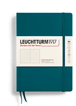 Книга для записей A5 125л тчк. "Classic" тв.обл., тихоокеанский зеленый, Leuchtturm1917