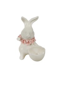 Фигурка декоративная с подставкой Зайчик фаянс (8,4х5,5х11,7) (36775)