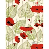 Записная книжка, Эксмо А6 (110*145) 80л. Книги для записей Графика. Яркие маки твердая обложка с поролоном