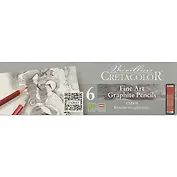 Карандаши «Cleos», 6 штук, 2H, HB, 2B,4 B, 6B, 8B