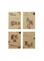Записная книжка А6 40л "Сотвори мир" карт.обл., крафт, сшивка, ассорти, Haich