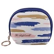 Косметичка Акварельные полоски(PU)(11х3)(ПВХ бокс)