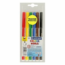 Фломастеры Centropen, 6 цветов