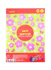 Фетр цветной A4 deVENTE Оттенки розового (8040687) (5 цв) (5 л) (толщина 2мм) (упаковка)