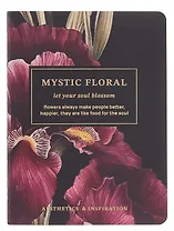 Записная книжка А6 32 листа, нелинованная, "Blossom. Irises on black", сшивка