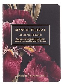 Записная книжка «Blossom. Irises on black» А6, 32 листа, нелинованная, сшивка