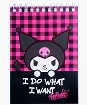 Блокнот А6 60 листов, клетка, "Куроми" гребень