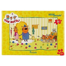 Пазл «Три кота» 60 элементов, Step puzzle