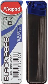 Грифели 0,7мм HB (12 шт), "BLACK PEP'S", Maped