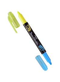 Текстовыделитель «Twin Checker» жёлтый, голубой, двухсторонний, Pentel