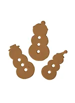 Вырубка из картона Снеговики (VK15) (3шт) (упаковка)