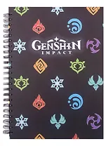 Скетчбук "Logo" Genshin Impact, А5, 60 листов