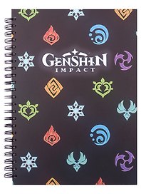 Скетчбук "Logo" Genshin Impact, А5, 60 листов