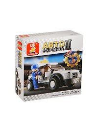Конструктор пластмас. Авто Формула 2 Автомобиль безопасности F1 (M38-B0350) (96дет.) (Sluban) (6+) (коробка)